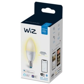 Bec LED inteligent WiZ Connected Dimmable C37, Wi-Fi, E14, 4.9W (40...