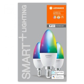3 Becuri LED RGB inteligent Ledvance SMART+ WiFi Candle Multicolour...