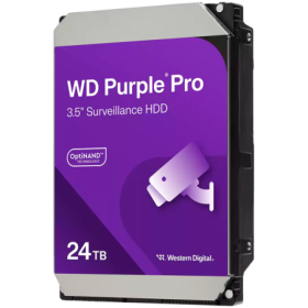 HDD Video Surveillance WD Purple Pro 24TB CMR, 3.5'', 512MB, 7200 R...