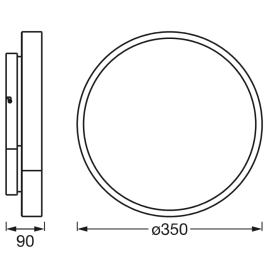 Plafoniera LED RGB inteligenta Ledvance SMART+ Wifi Orbis Backlight...