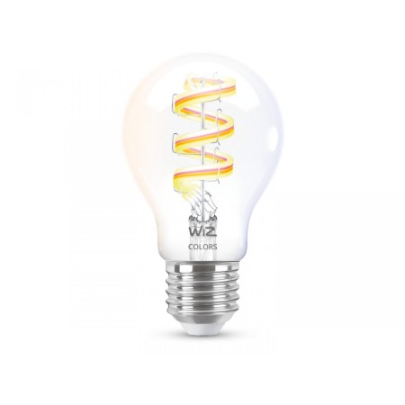 Bec LED RGB inteligent WiZ Connected Filament Clear A60, Wi-Fi, E27...