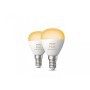 2 Becuri LED inteligente Philips Hue P45, Bluetooth, E14, 5.1W, 470...