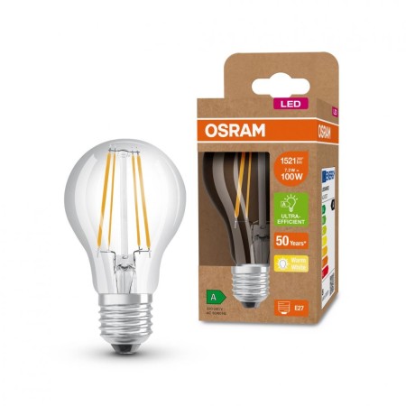 Bec LED Osram Classic A60, Ultra Efficient Light, E27, 7.2W (100W),...