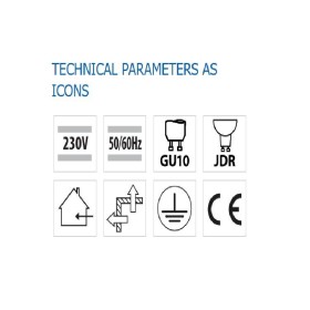 Spot incastrat reglabil Vivalux WHITE LUX, GU10, max. 35W, IP20, Ø7...