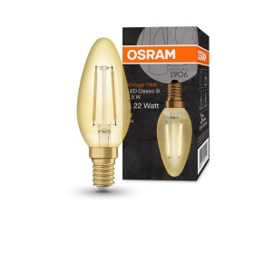 Bec LED Osram Vintage 1906 CLAS B, E14, 1.5W (12W), 120 lm, lumina ...
