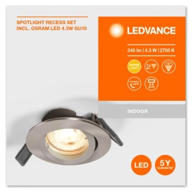 Spot LED incastrat Ledvance, GU10, 4.3W, 345 lm, lumina calda (2700...