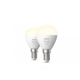 2 Becuri LED inteligente Philips Hue P45, Bluetooth, E14, 5.7W (60W...