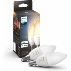 2 Becuri LED inteligente Philips Hue B39, Bluetooth, E14, 4W (40W),...