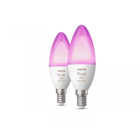 2 Becuri LED RGB inteligente Philips Hue B39, Bluetooth, E14, 4W (4...