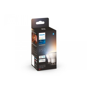 2 Becuri LED inteligente Philips Hue Spot, Bluetooth, GU10, 5W (35W...